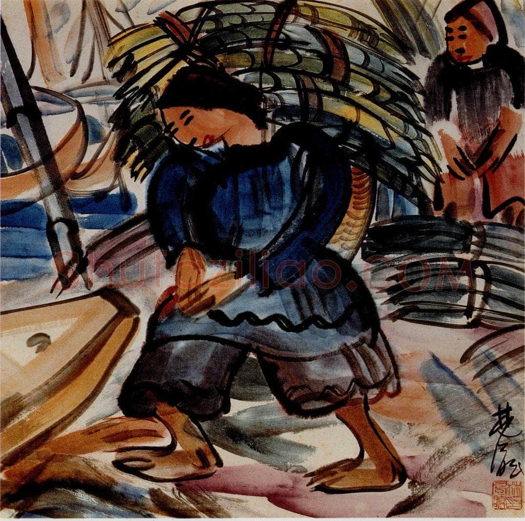 1939年 林风眠 《江畔》 书画作品