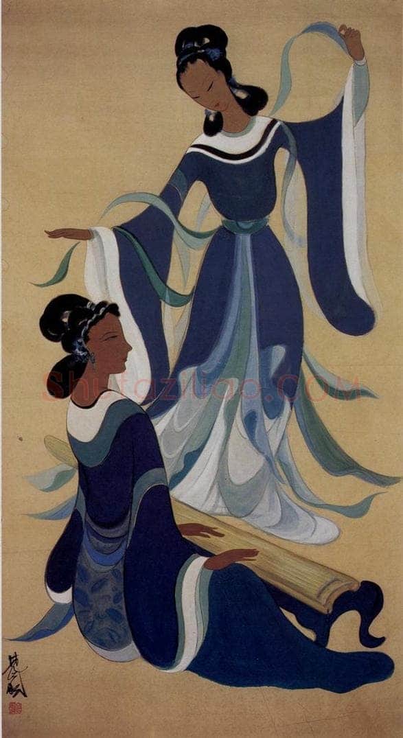 50年代 林风眠 《舞》 书画作品