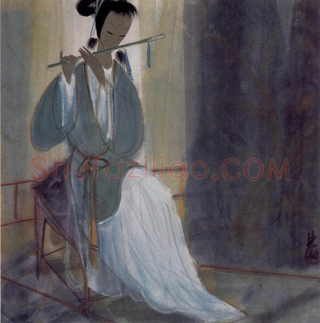 40年代 林风眠 《笛》 书画作品