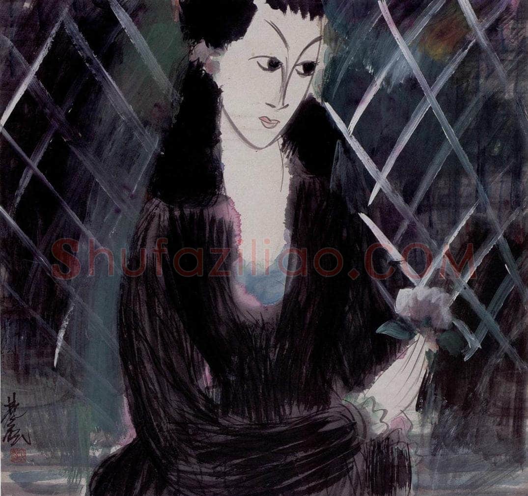 40年代 林风眠 《花朵》 书画作品