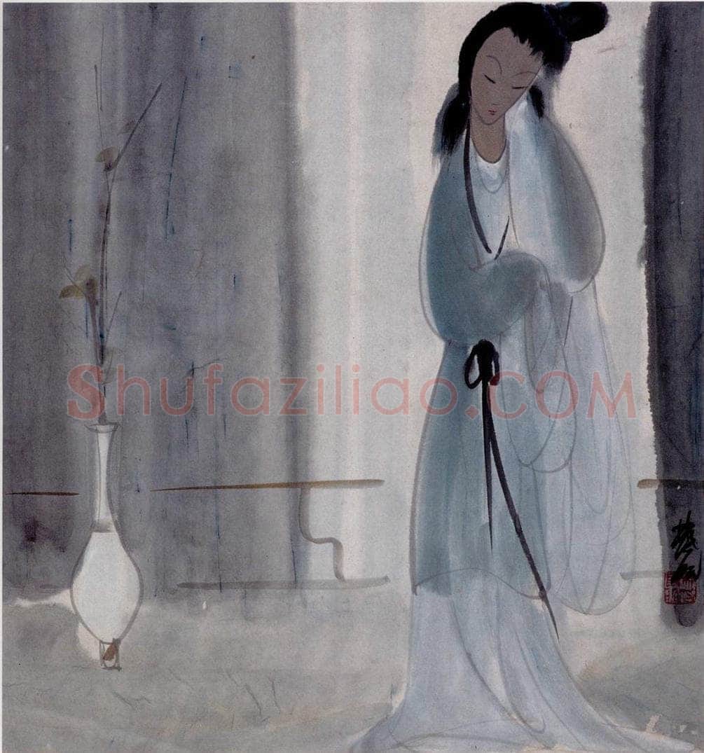 40年代 林风眠 《静思》 书画作品