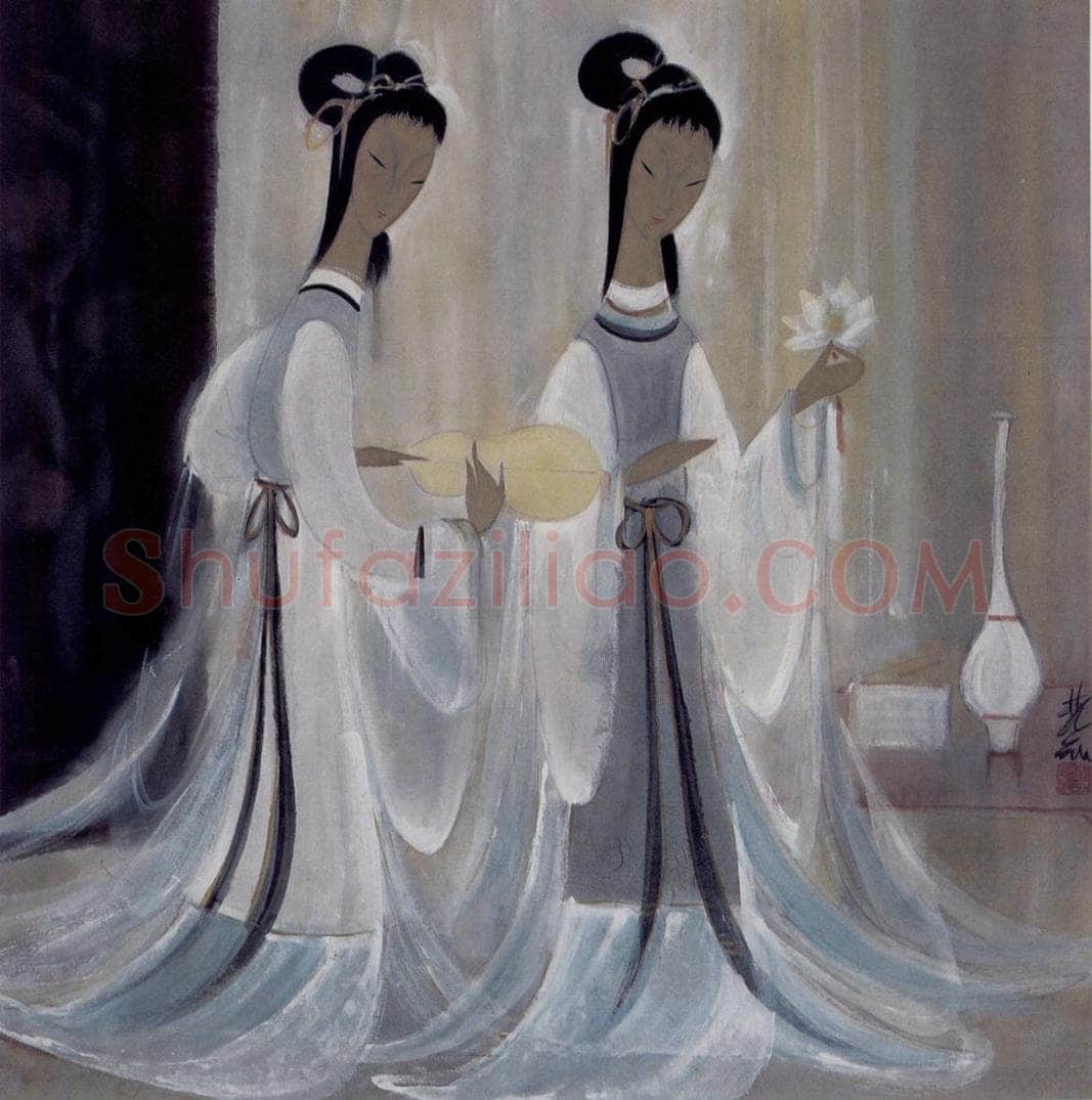 60年代 林风眠 《仕女》 书画作品