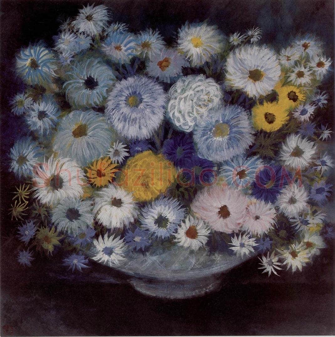 1964年 林风眠 《秋菊》 书画作品
