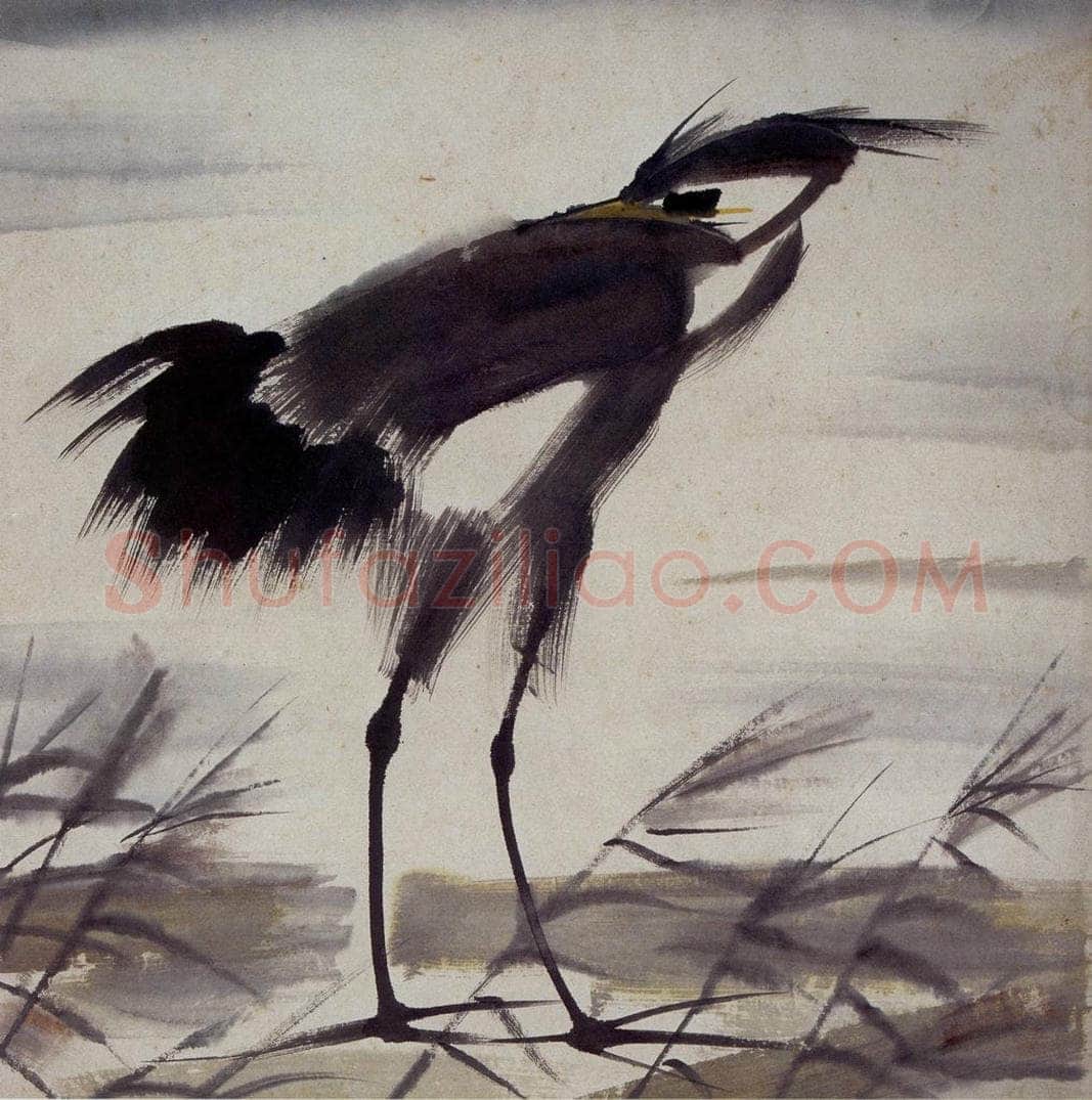 1960年 林风眠 《雏鹭》 书画作品