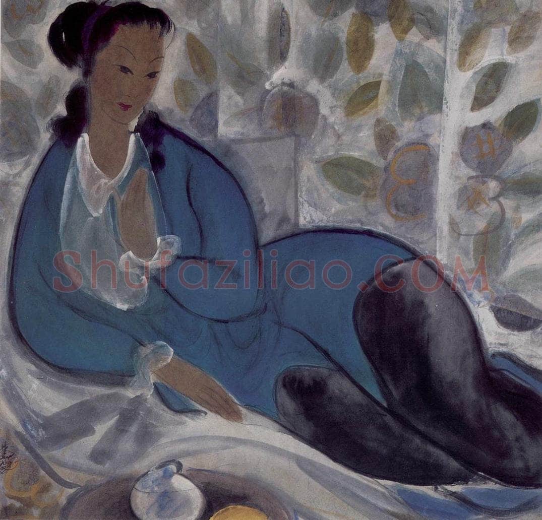 1947年 林风眠 《仕女》 书画作品