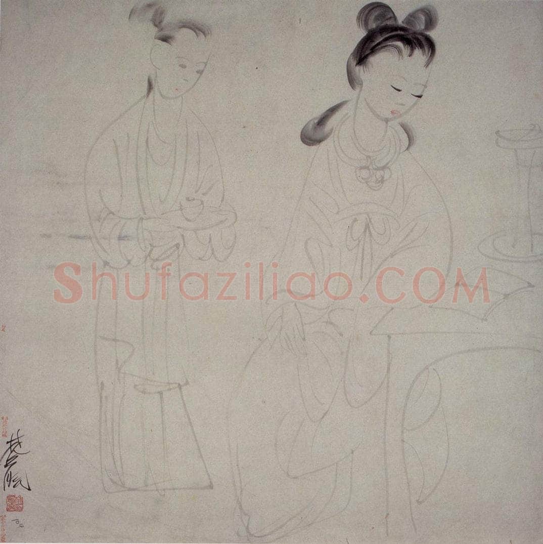 40年代 林风眠 《仕女》 书画作品