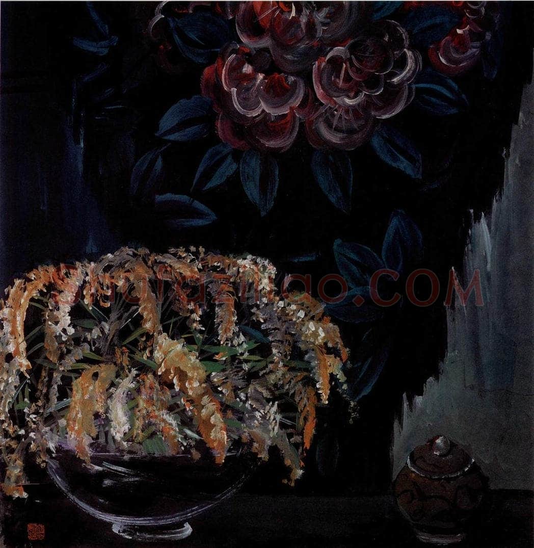 50年代 林风眠 《壁挂》 书画作品