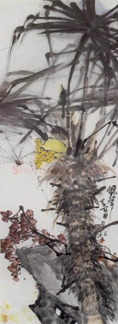 1984年 高冠华 秋声 书画作品