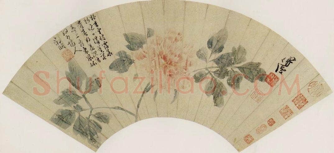 明 陈道复 《牡丹》 书画作品