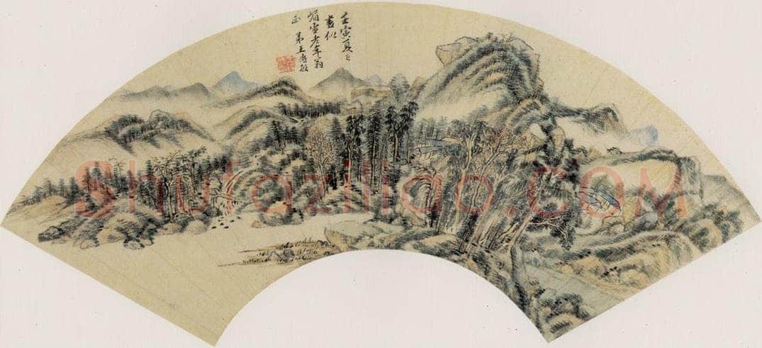 清 王时敏 《山水》 书画作品