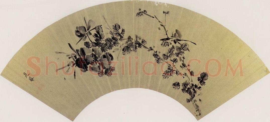 清 李因 《月季》 书画作品