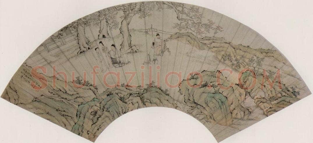 清 宋旭 《东山仙墅图》 书画作品