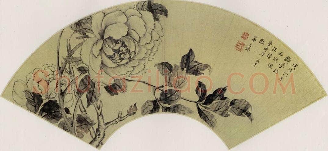 清 蒋廷锡 《牡丹》 书画作品