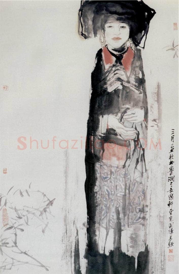 1985年 刘国辉 《三月》 书画作品