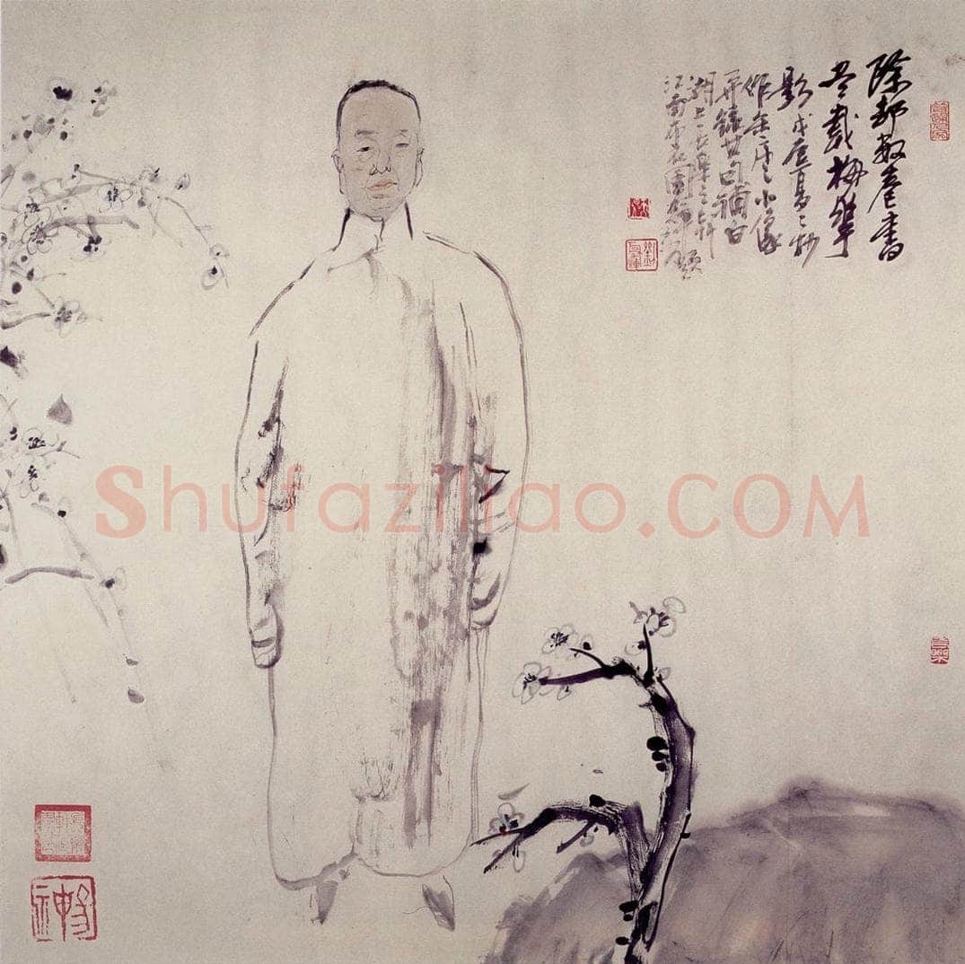 1988年 刘国辉 《吴昌硕》 书画作品