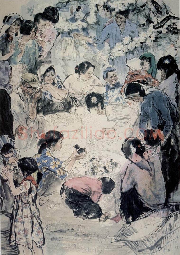 1982年 刘国辉 《喜雏图》 书画作品
