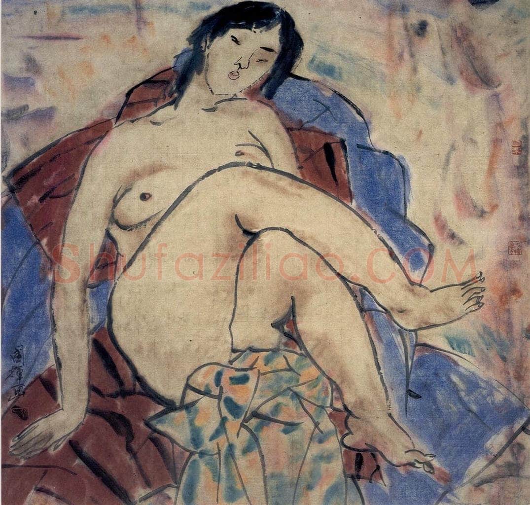1988年 刘国辉 《人体》 书画作品