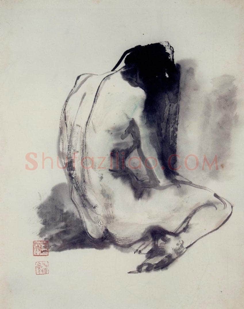 1988年 刘国辉 《人体》 书画作品