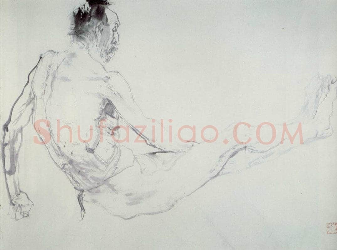 1988年 刘国辉 《人体》 书画作品