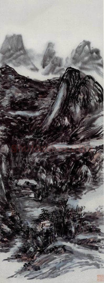  黄宾虹 《山水》 书画作品
