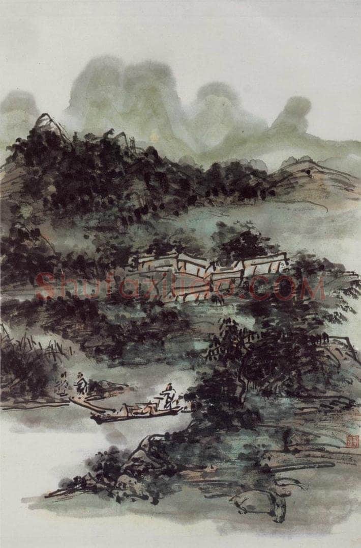 黄宾虹 《山水》 书画作品