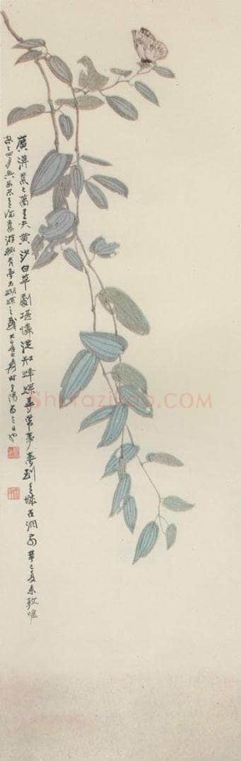 张大千 《梦蝶》 书画作品