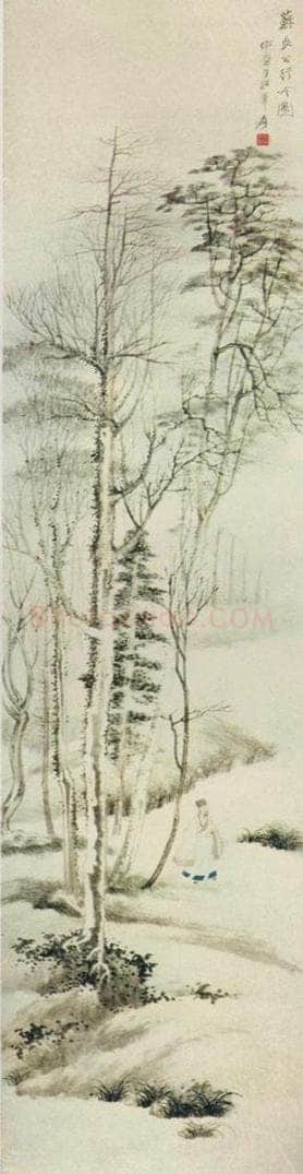 张大千 《苏长公行吟图》 书画作品