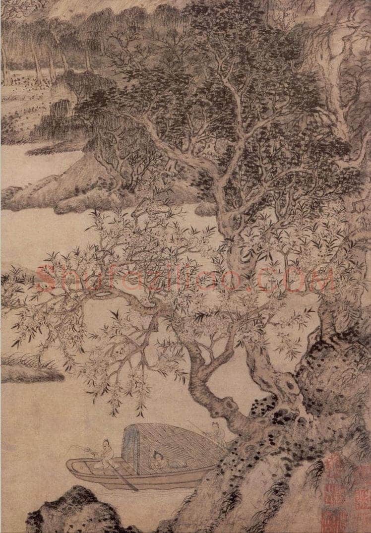 元 王蒙 花溪渔隐 书画作品