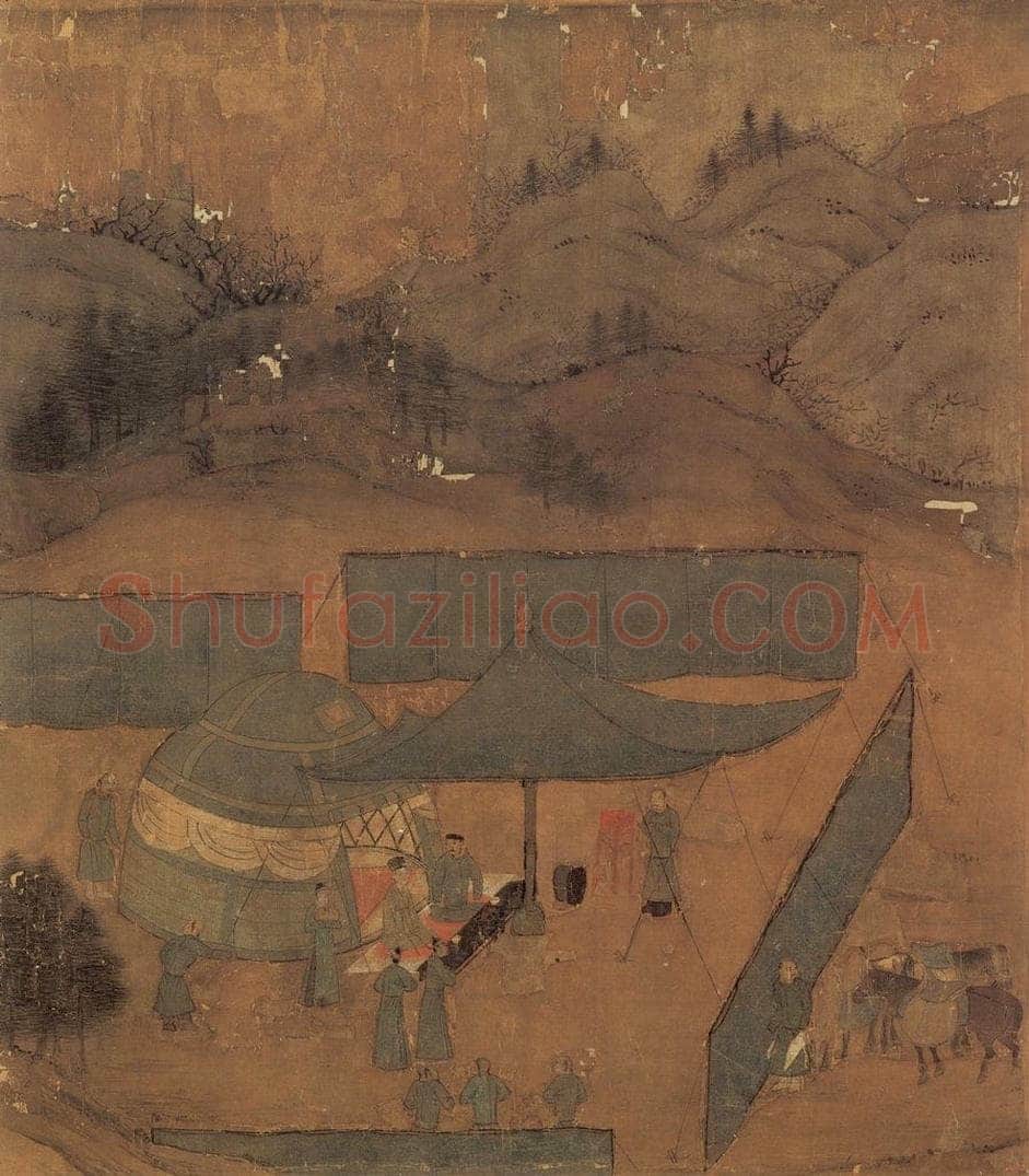 宋 李唐 《文姬归汉图》 书画作品