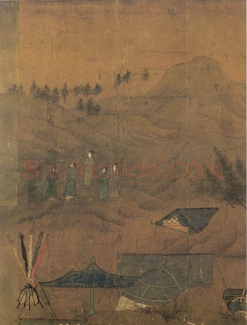 宋 李唐 《文姬归汉图》 书画作品