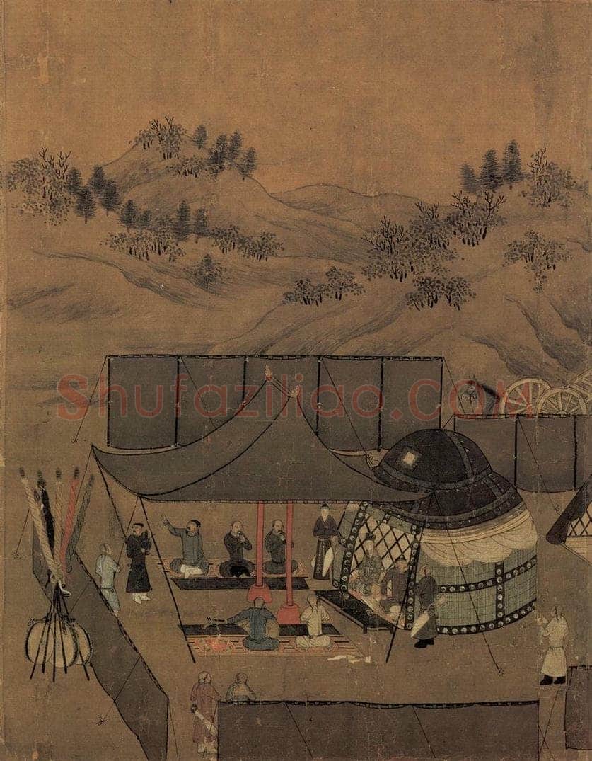 宋 李唐 《文姬归汉图》 书画作品