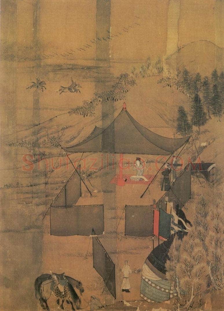 宋 李唐 《文姬归汉图》 书画作品