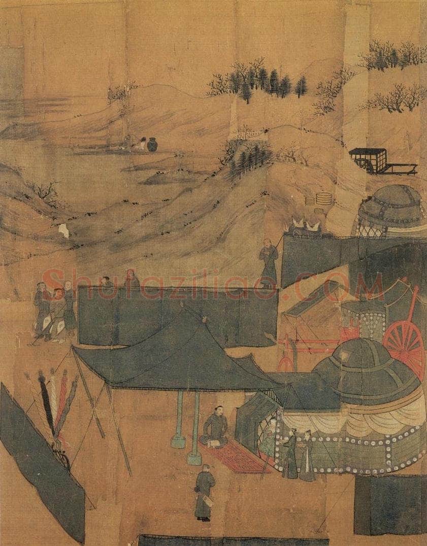 宋 李唐 《文姬归汉图》 书画作品