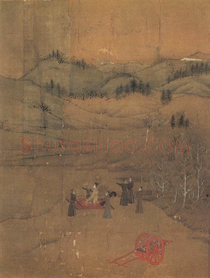 宋 李唐 《文姬归汉图》 书画作品