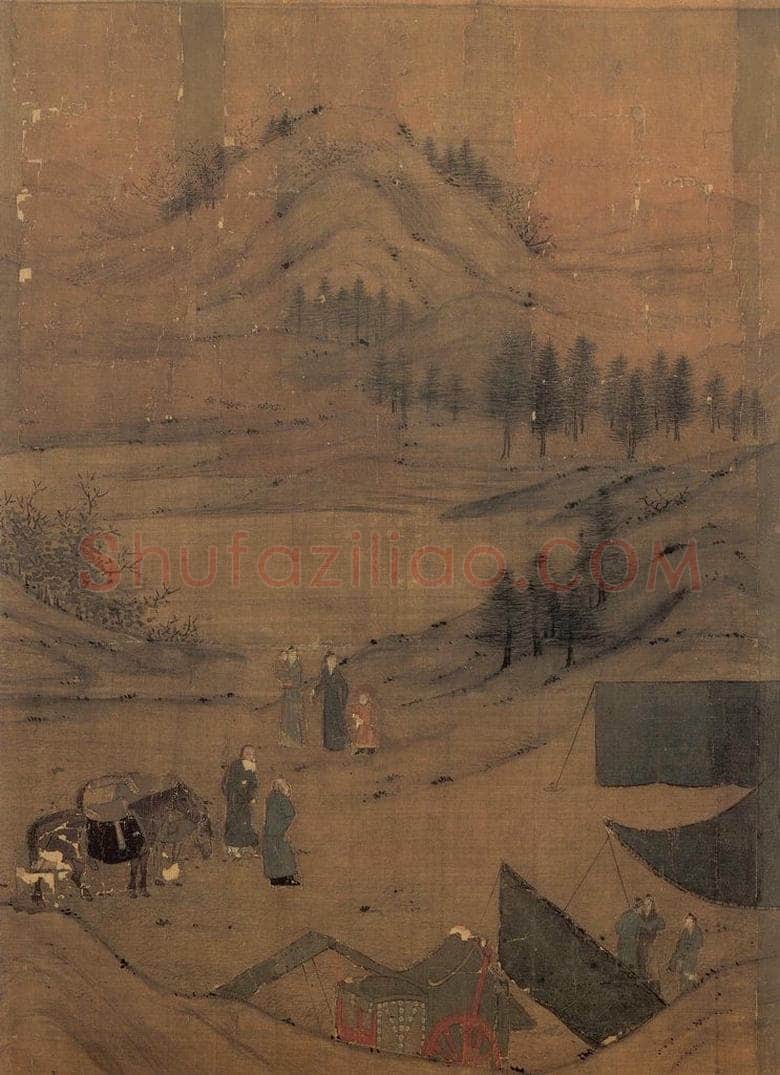 宋 李唐 《文姬归汉图》 书画作品