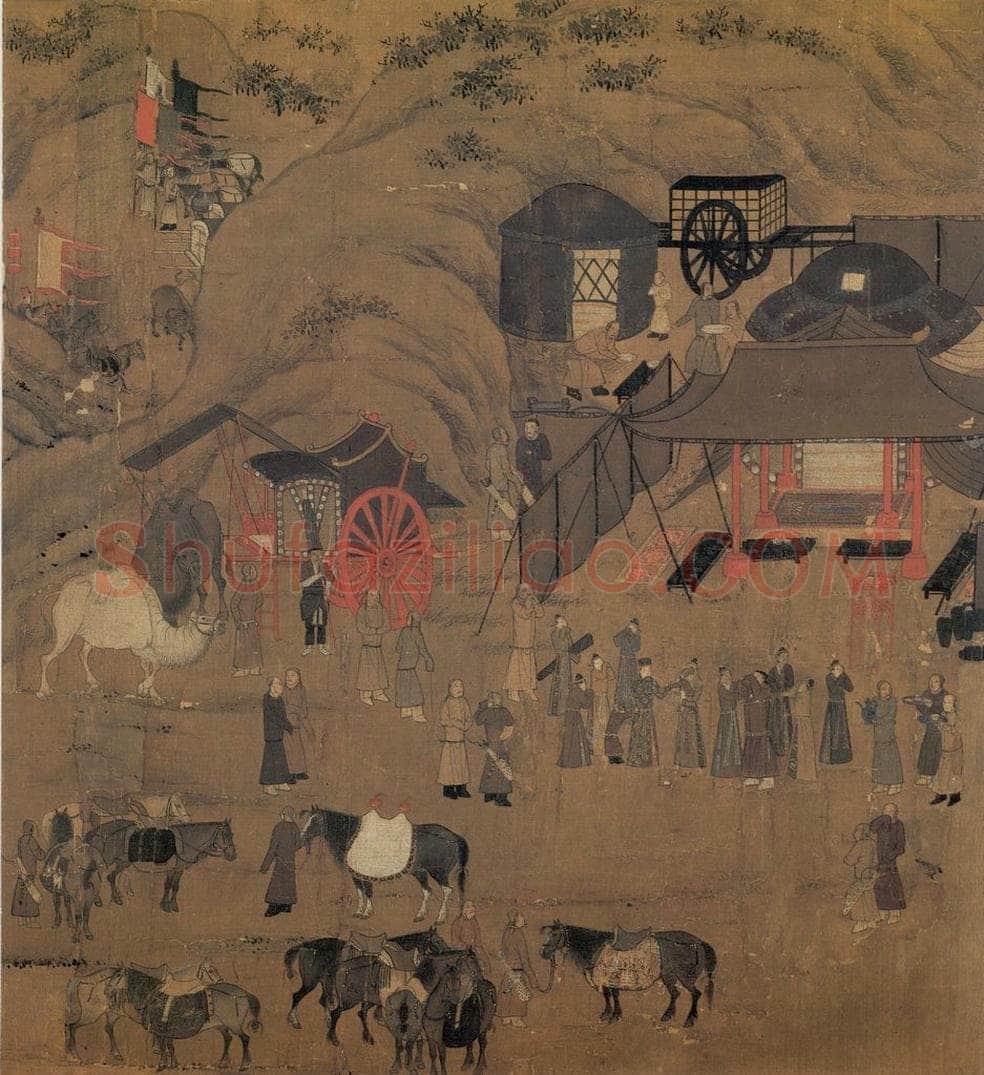 宋 李唐 《文姬归汉图》 书画作品