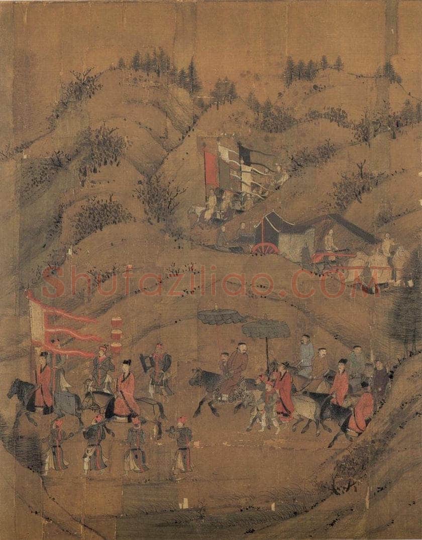 宋 李唐 《文姬归汉图》 书画作品