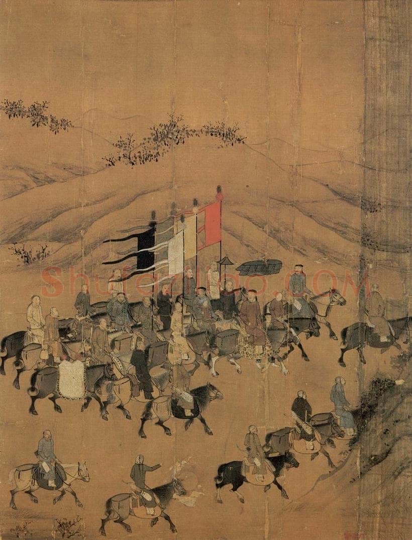 宋 李唐 《文姬归汉图》 书画作品