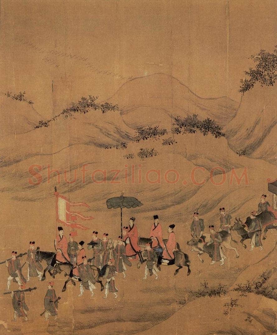 宋 李唐 《文姬归汉图》 书画作品