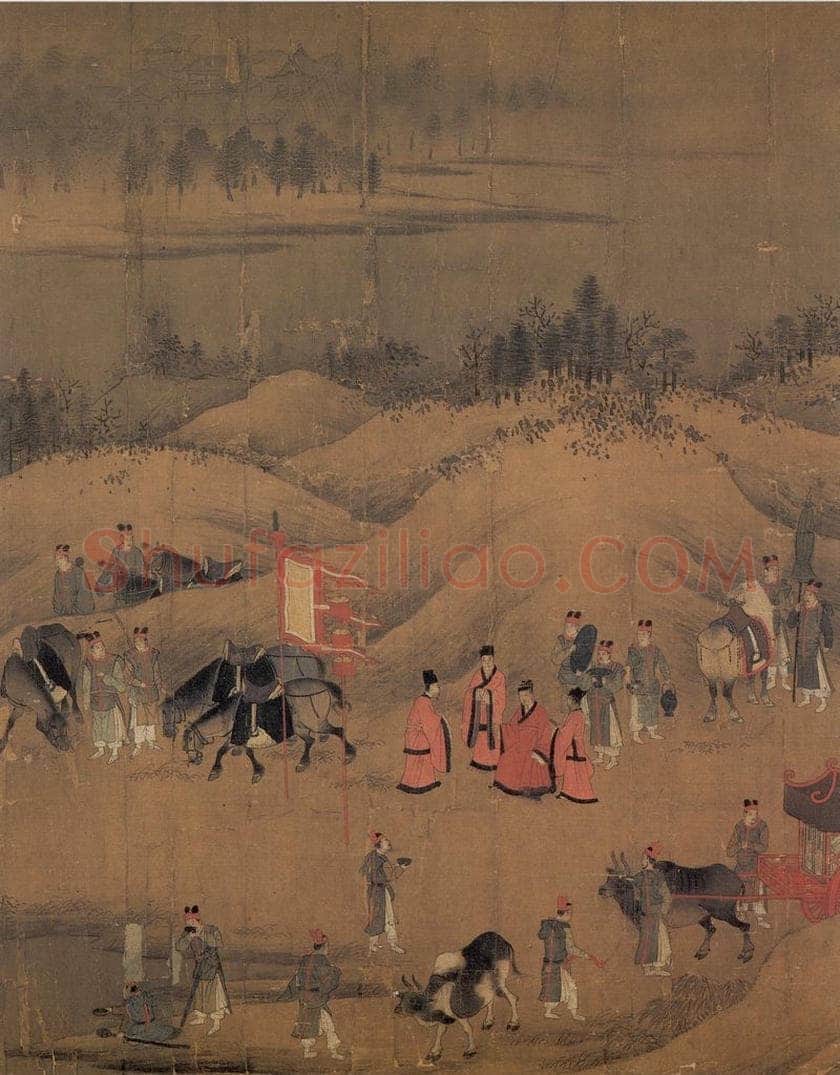 宋 李唐 《文姬归汉图》 书画作品
