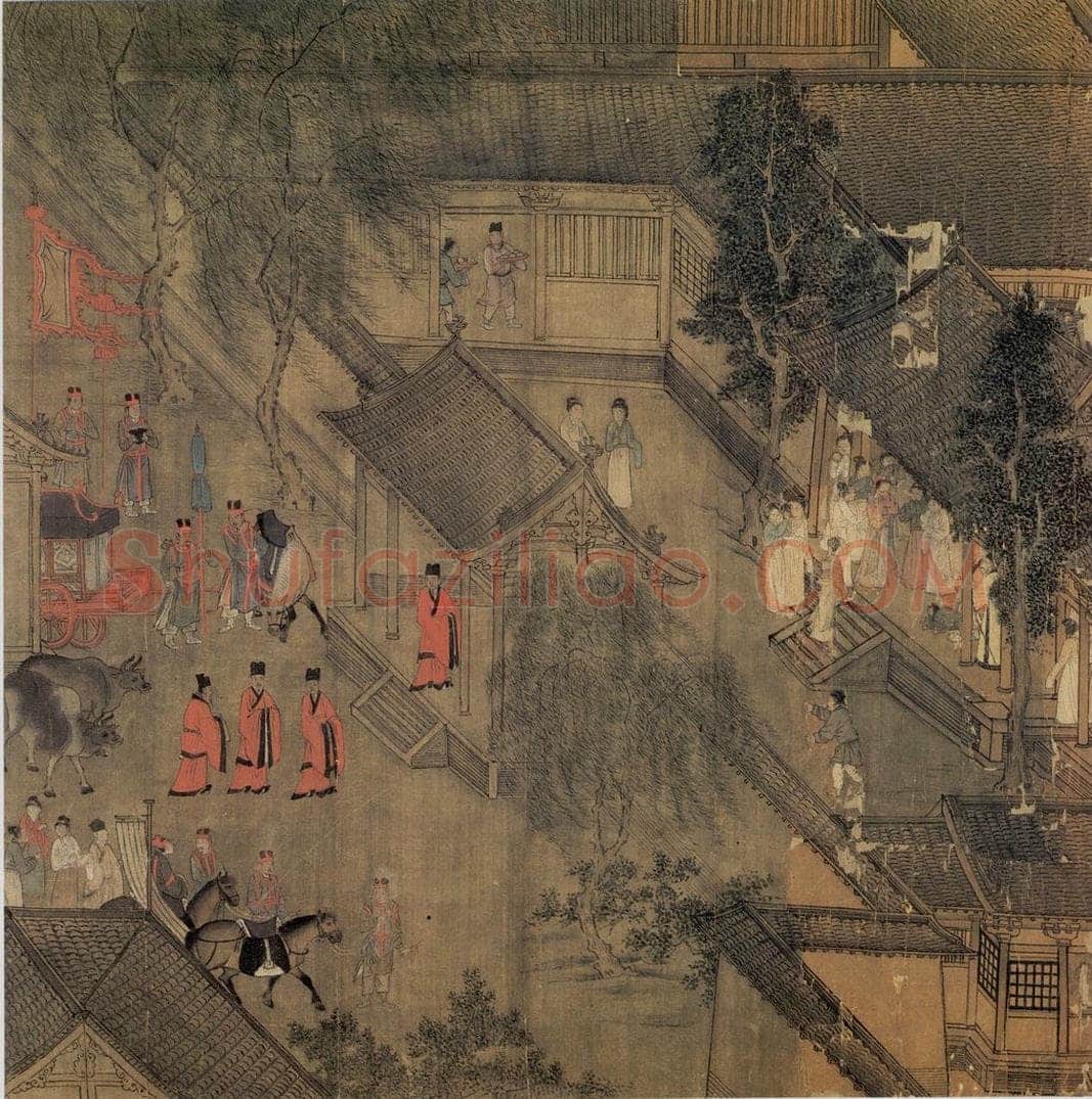 宋 李唐 《文姬归汉图》 书画作品