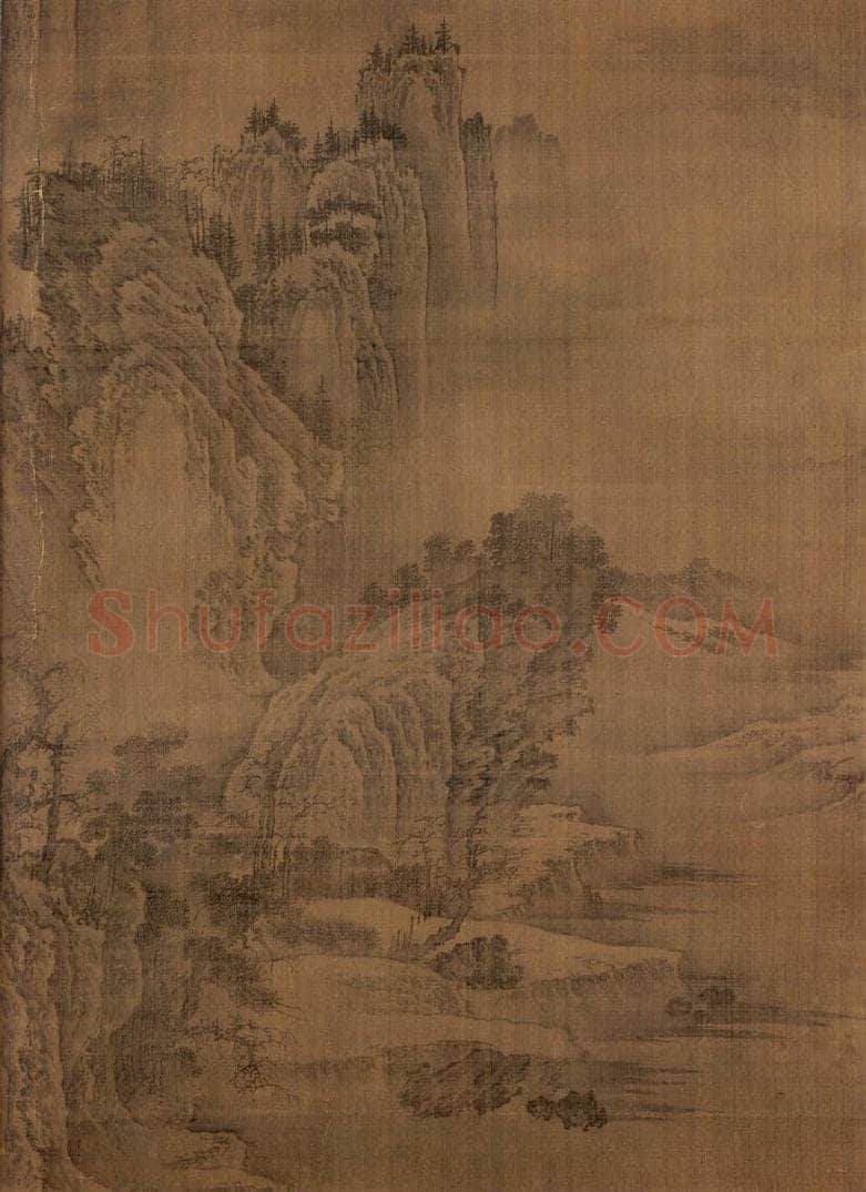 五代梁 荆浩 《匡廬图》 书画作品