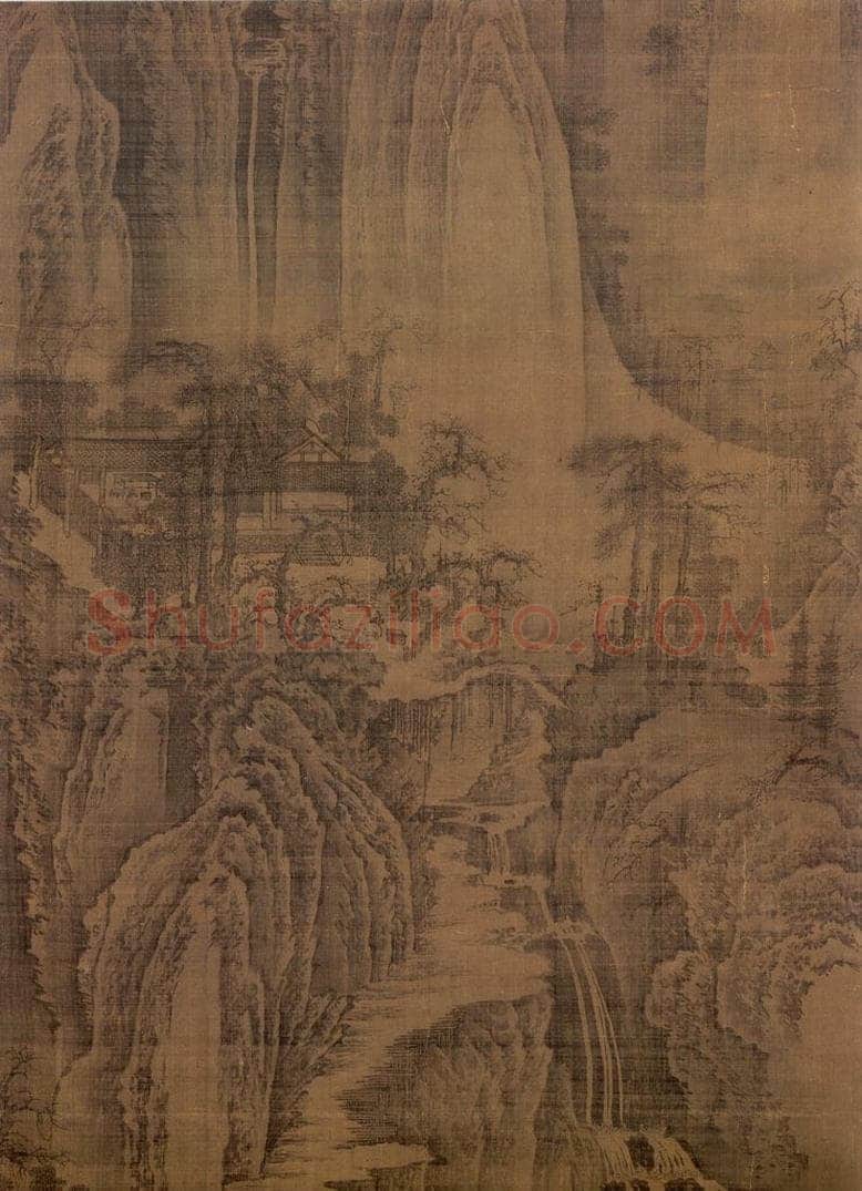 五代梁 荆浩 《匡廬图》 书画作品