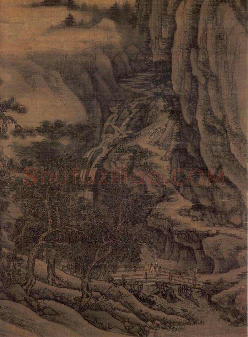 五代南唐 董源 《洞天山堂》 书画作品