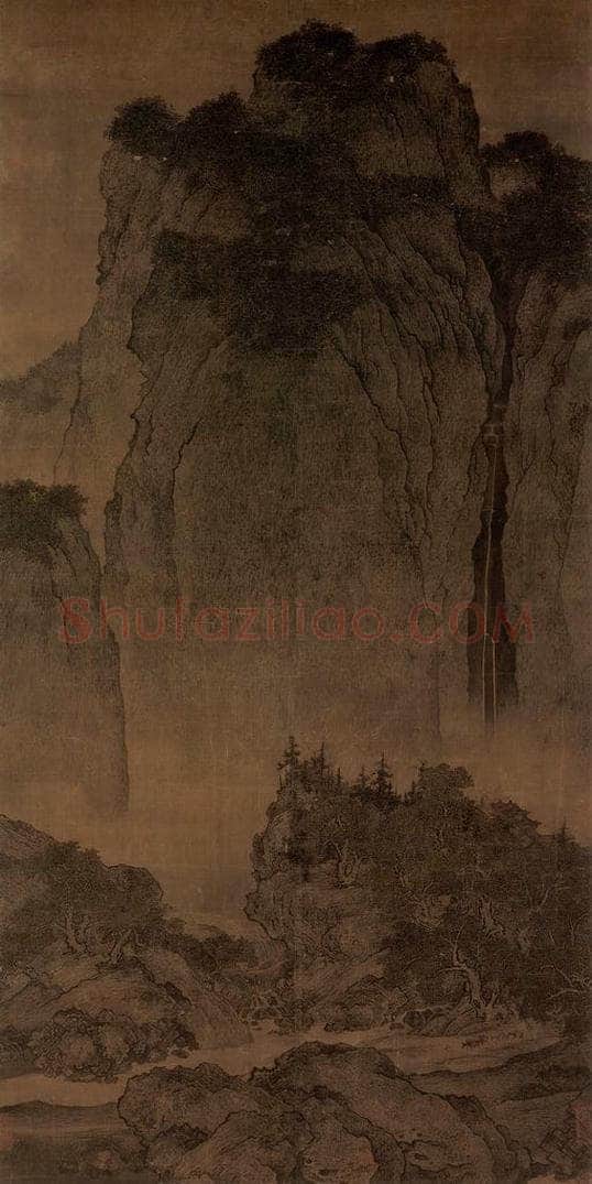 宋 范宽 《溪山行旅图》 书画作品