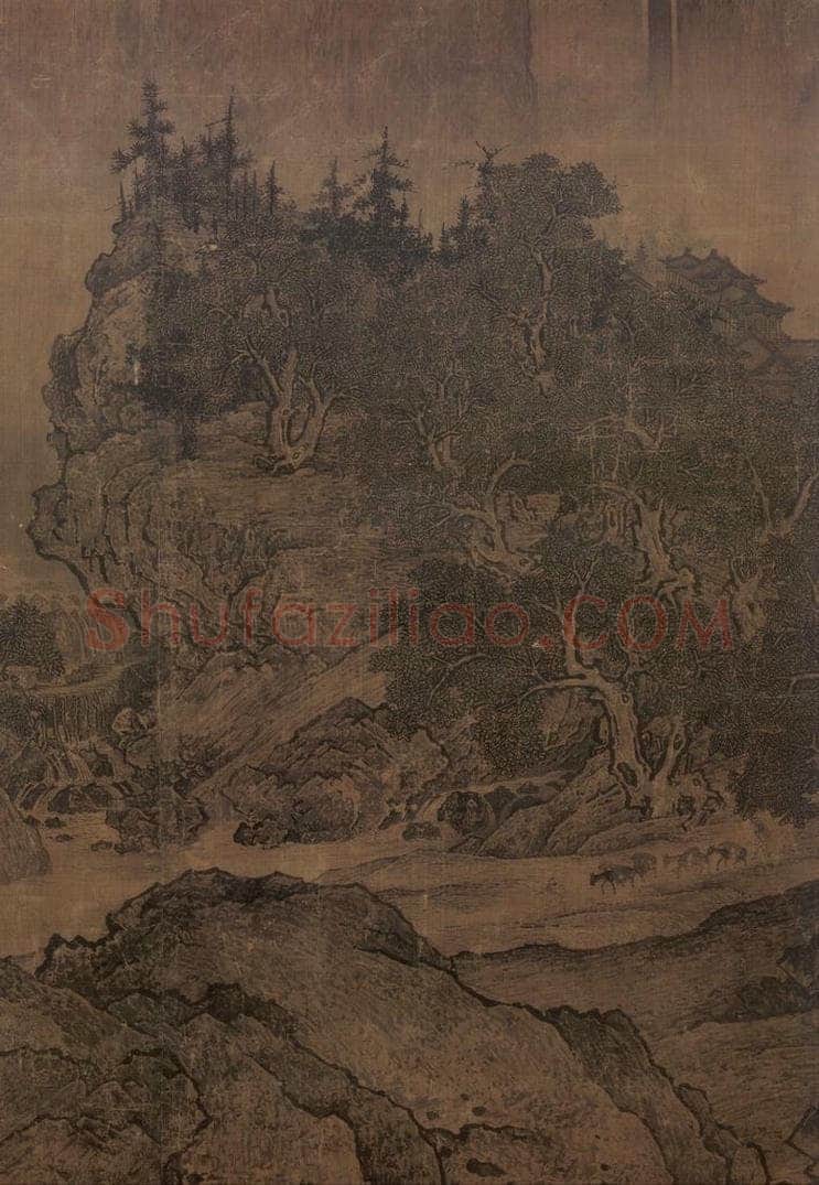 宋 范宽 《溪山行旅图》 书画作品