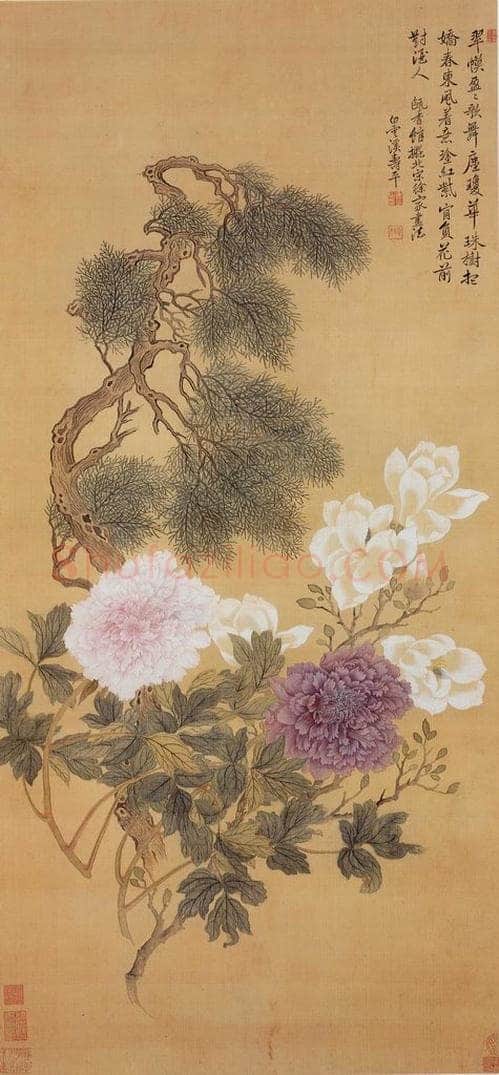 清 恽寿平 《花卉》 书画作品