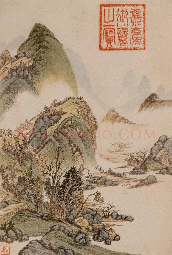 清 吴歴 《橅宋元人山水》 书画作品