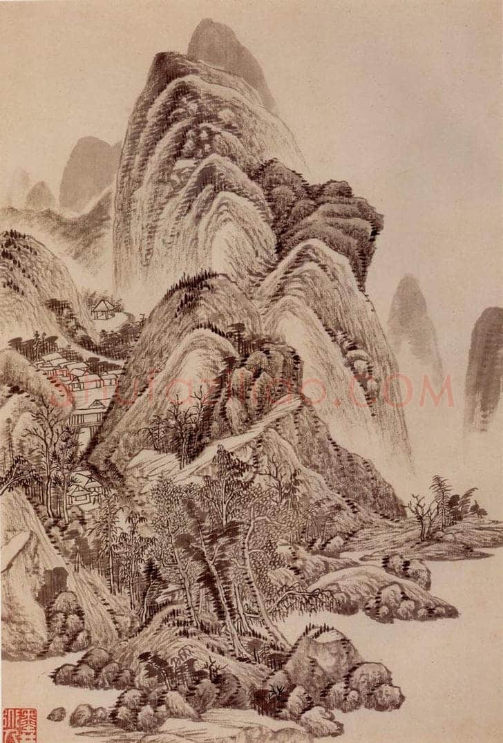 清 吴歴 《橅宋元人山水》 书画作品