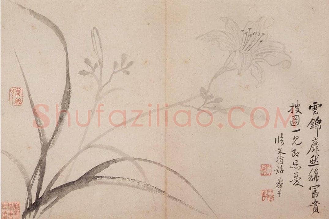 清 恽寿平 《写生墨妙》 书画作品